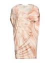 Byblos Woman Mini Dress Antique Rose Size Onesize Viscose, Lycra In Pink