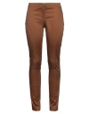 Byblos Woman Pants Camel Size 6 Cotton, Elastane In Beige