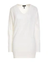 Byblos Woman Sweater Ivory Size M Wool In White