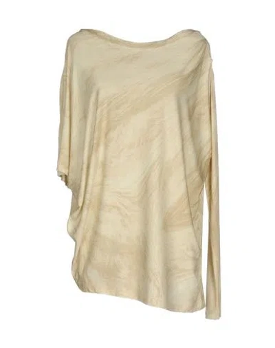 Byblos Woman T-shirt Beige Size Xs Viscose, Lycra