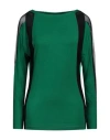 Byblos Woman T-shirt Green Size S Viscose, Elastane, Polyamide In Green
