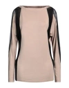 Byblos Woman T-shirt Blush Size M Viscose, Elastane, Polyamide In Beige