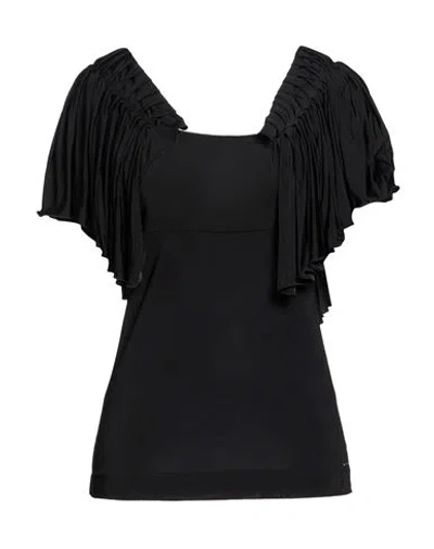 Byblos Woman Top Black Size S Viscose, Elastane