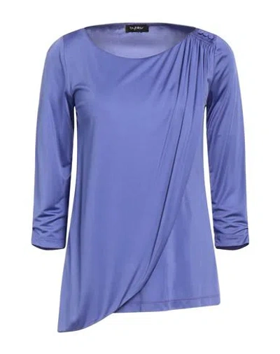 Byblos Woman Top Purple Size L Viscose
