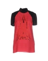 Byblos Woman Top Red Size Xs Viscose, Polyester In Red