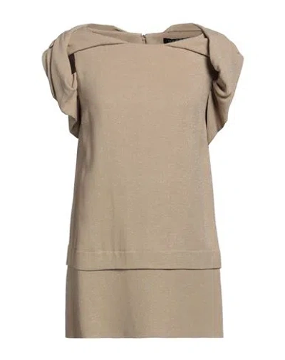 Byblos Woman Top Sand Size 8 Viscose, Polyester, Polyamide In Beige