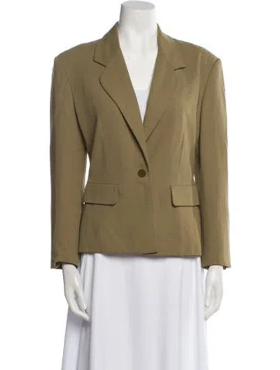 Pre-owned Byblos Wool Blazer In Green