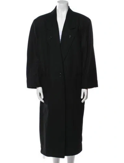 Pre-owned Byblos Wool Coat In Black