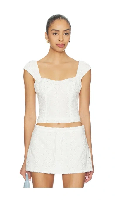 By.dyln Aisha Top In White