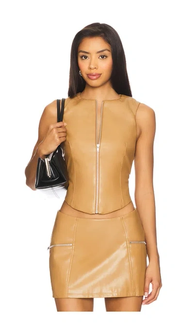 By.dyln Ayden Vest In Brown