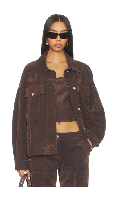 By.dyln Azalea Jacket In Brown