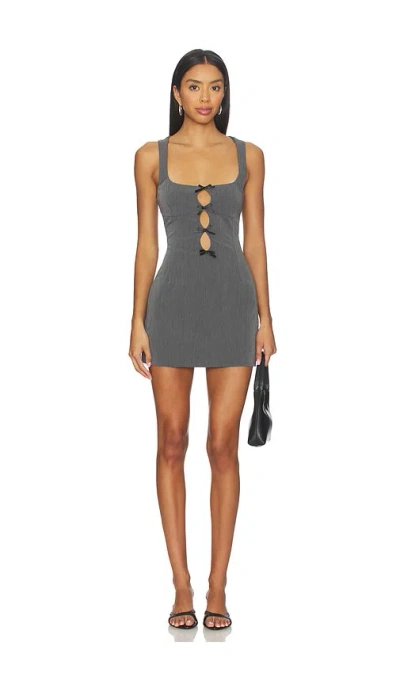 By.dyln Brandy Mini Dress In Grey