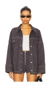 By.dyln Brixton Jacket In Gray
