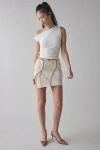 By.dyln By. Dyln Domenica Snakeskin Embossed Faux Leather Mini Skirt In Off White, Women's At Urban Outfitte In Off White