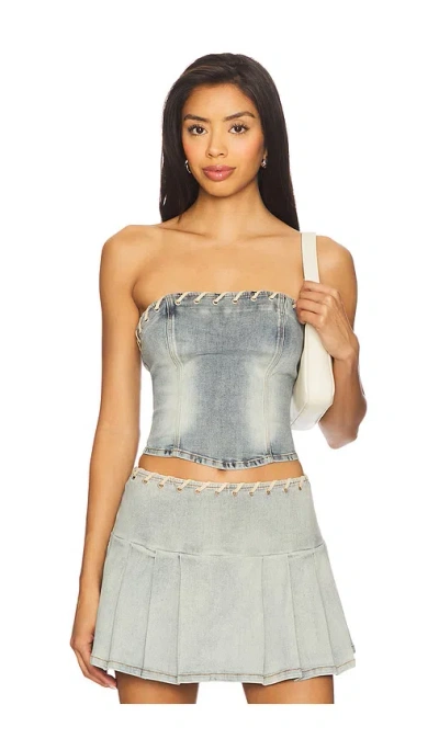 By.dyln Davia Corset In Blue