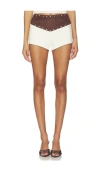 By.dyln Elio Micro Short In Brown