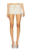 By.dyln Emmeline Micro Shorts In Beige