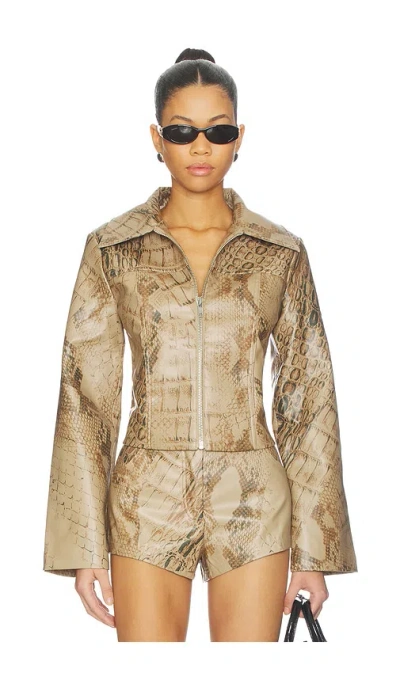 By.dyln Gisella Jacket In Scale Print