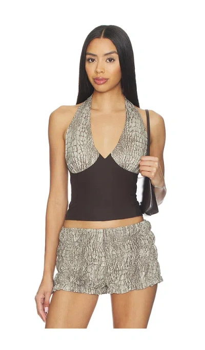 By.dyln Harmony Top In Brown