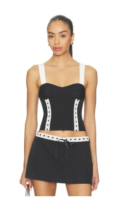 By.dyln Juliette Top In Black