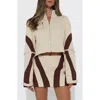 By.dyln Leilani Jacket In Sand/choc