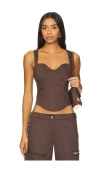 By.dyln Lucious Top In Brown