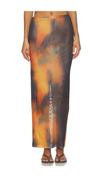 By.dyln Maddox Skirt In Orange