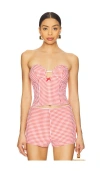 By.dyln Magen Bodice In Red