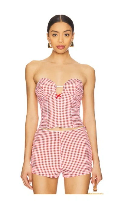 By.dyln Magen Bodice In Red