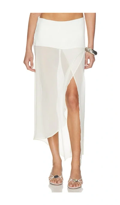 By.dyln Marilyn Sheer Skirt In Animal Print
