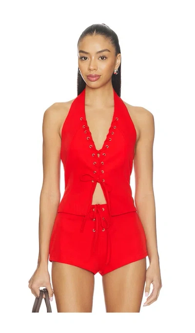 By.dyln Mila Top In Red