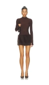 By.dyln Parisa Mini Dress In Brown
