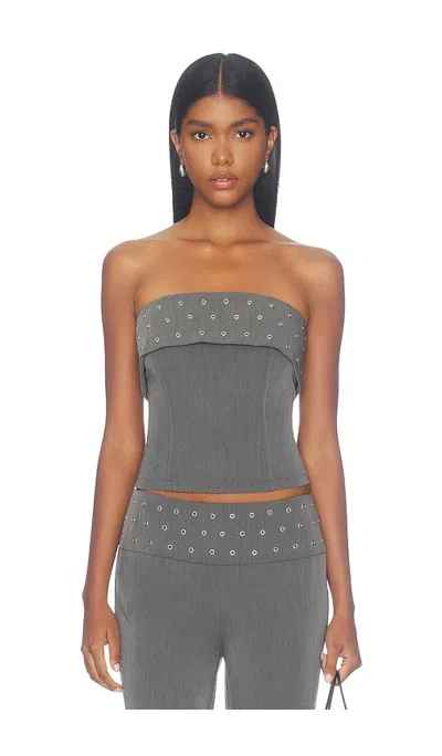 By.dyln Reeves Top In Gray