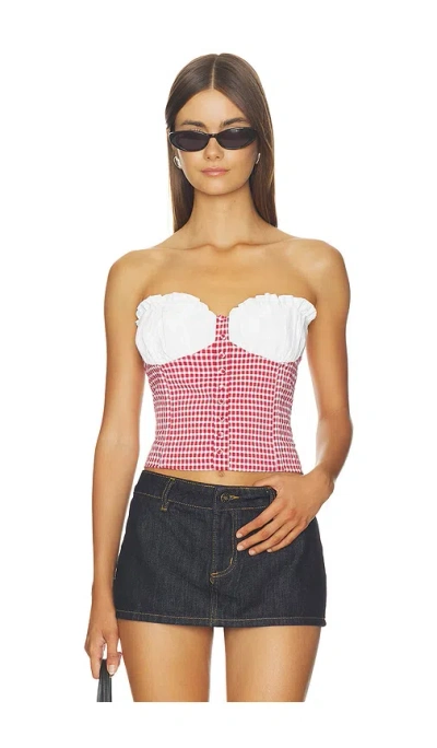 By.dyln Sunniva Corset Top In Multi