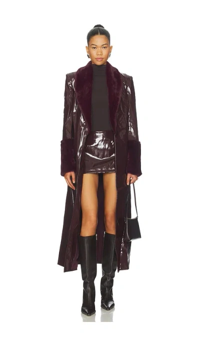 By.dyln Tamara Trench Coat In Shiraz