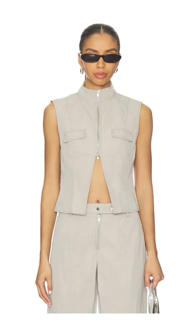 By.dyln Tasha Vest In Neutral
