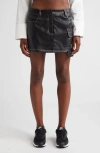 BY.DYLN TYLER FAUX LEATHER MINISKIRT