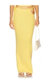 Shop By.dyln X Revolve Calyssa Maxi Skirt In 黄油色