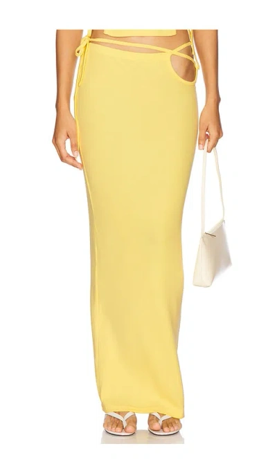By.dyln X Revolve Calyssa Maxi Skirt In Yellow