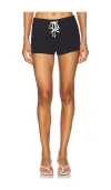 By.dyln X Revolve Emmeline Micro Shorts In 藏青色