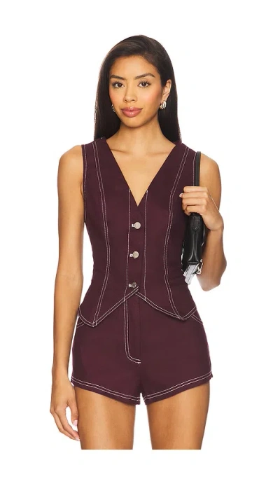 By.dyln X Revolve Tyler Vest In Burgundy