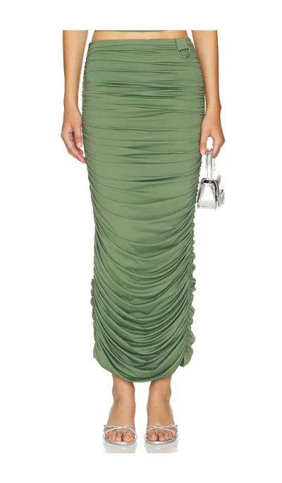 By.dyln Yana Maxi Skirt In Sage