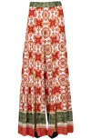 Bye Firenze Printed Wide Trousers In Multi