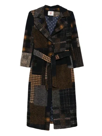 BYE PATCHWORK BELTED COAT