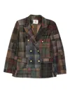 Bye Patchwork Design Double-breasted Jacket In Multi