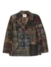 Bye Patchwork Design Double-breasted Jacket In Multi