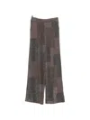 Bye Patchwork Trousers In Black