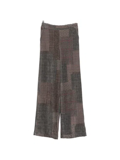 Bye Patchwork Trousers In Black