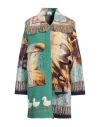 Bye Woman Coat Light Green Size M Wool, Acrylic, Polyester, Viscose In Green