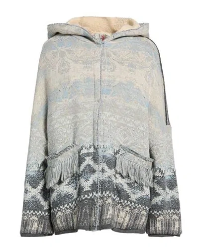 Bye Woman Coat Sky Blue Size S Acrylic, Viscose, Wool